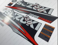 Suzuki DF150 150hp Four Stroke - 2010 - 2013 Outboard Decal Kit Suzuki DF150 150hp Four Stroke - 2010 - 2013 Outboard Decal Kit